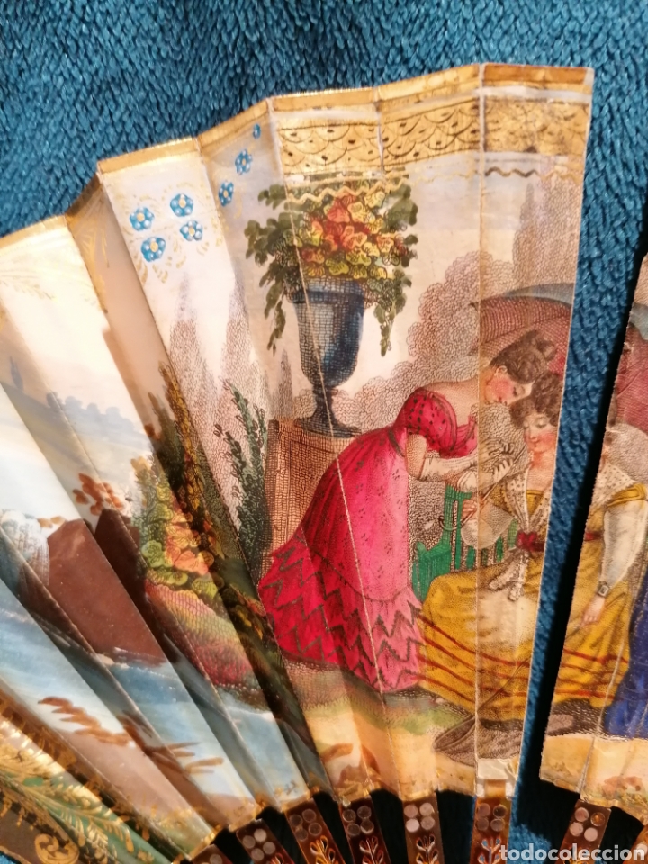Antig&uuml;edades: ABANICO ANTIGUO CON ESCENA - Foto 7