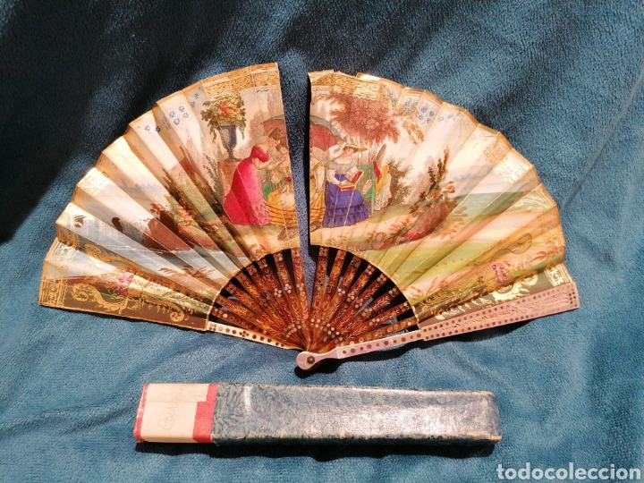 Antig&uuml;edades: ABANICO ANTIGUO CON ESCENA - Foto 28