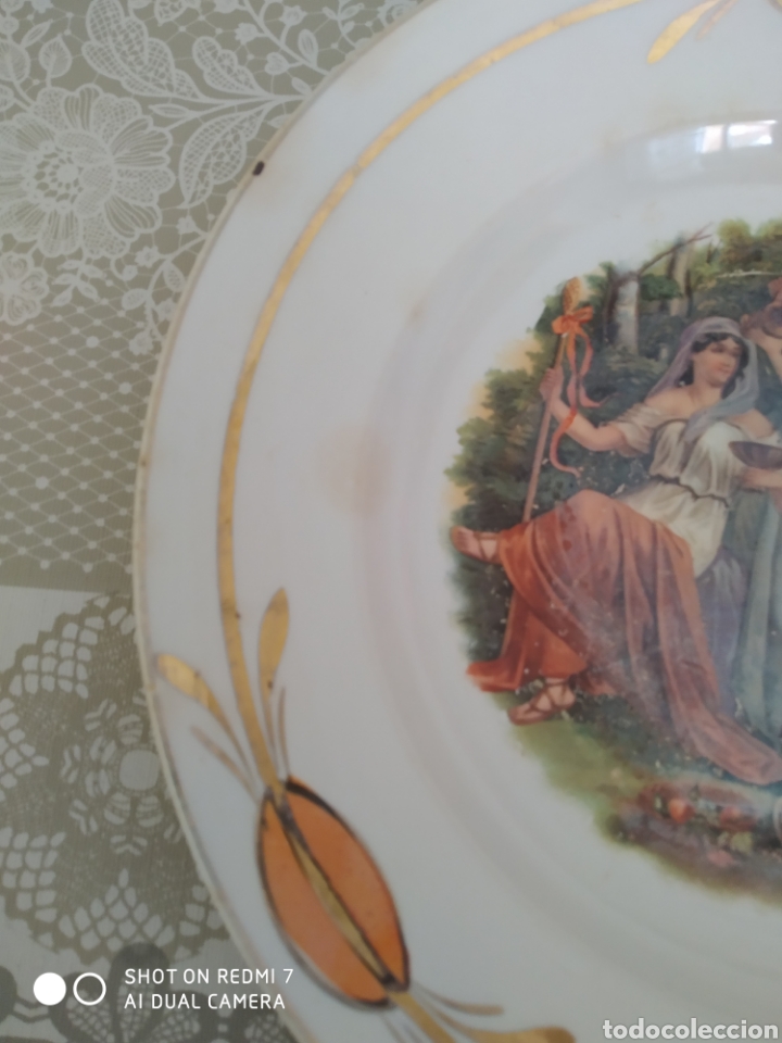 Antig&uuml;edades: Plato porcelana Oviedo - Foto 3