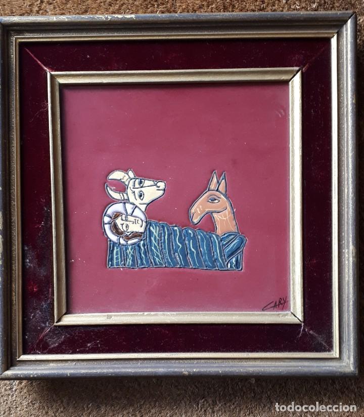 Antig&uuml;edades: NACIMIENTO. AZULEJO. - Foto 2