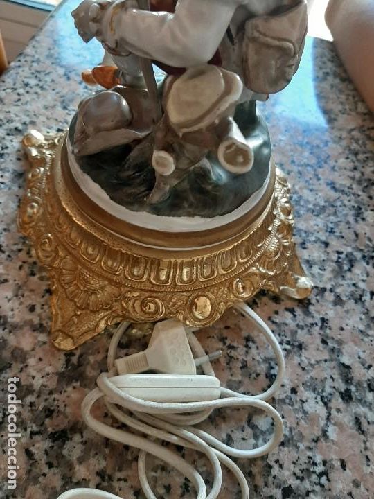 Antig&uuml;edades: LAMPARA PORCELANA - Foto 3