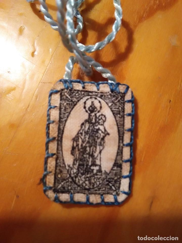 Antig&uuml;edades: ESCAPULARIO VIRGEN DEL CARMEN - Foto 1