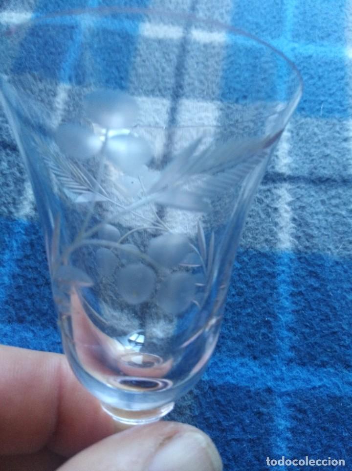 Antig&uuml;edades: Antigua copa de cristal (592) - Foto 2