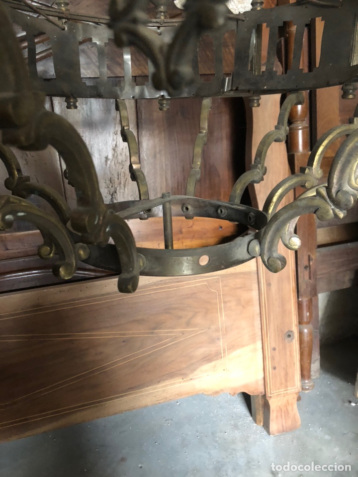 Antig&uuml;edades: L&aacute;mpara de techo bronze - Foto 5