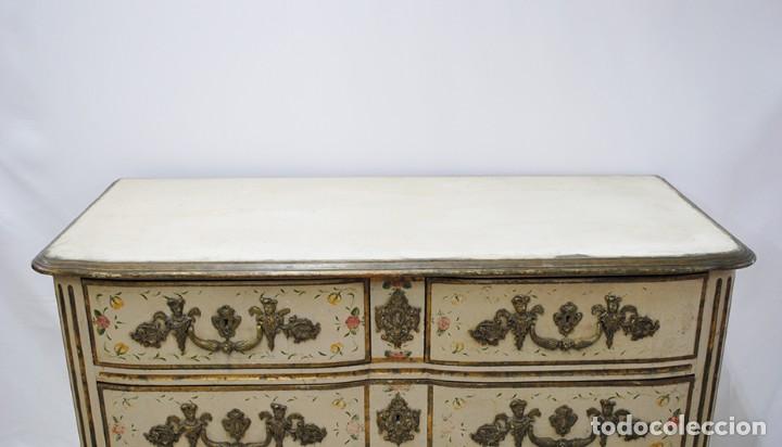 Antig&uuml;edades: C&Oacute;MODA ANTIGUA DE MADERA PINTADA A MANO - Foto 3