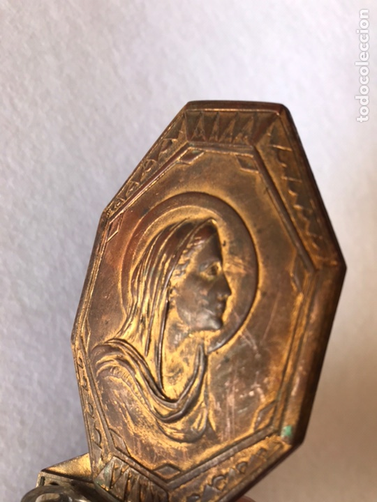 Antig&uuml;edades: ANTIGUA BENDITERA VIRGEN - Foto 3