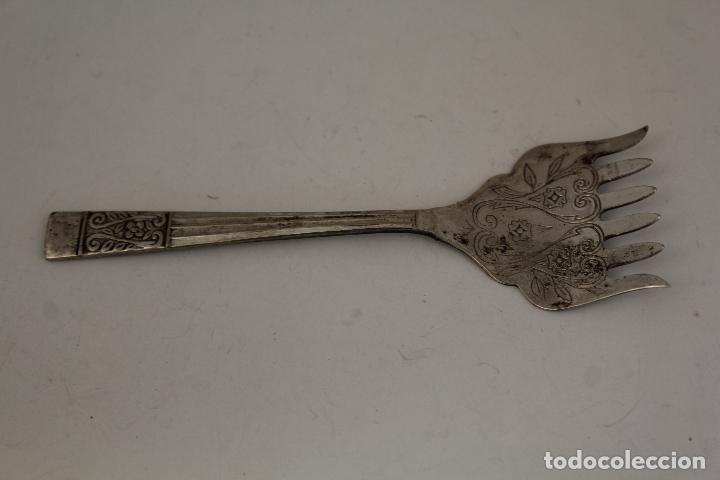 Antig&uuml;edades: tenedor plateado silver plated - Foto 6