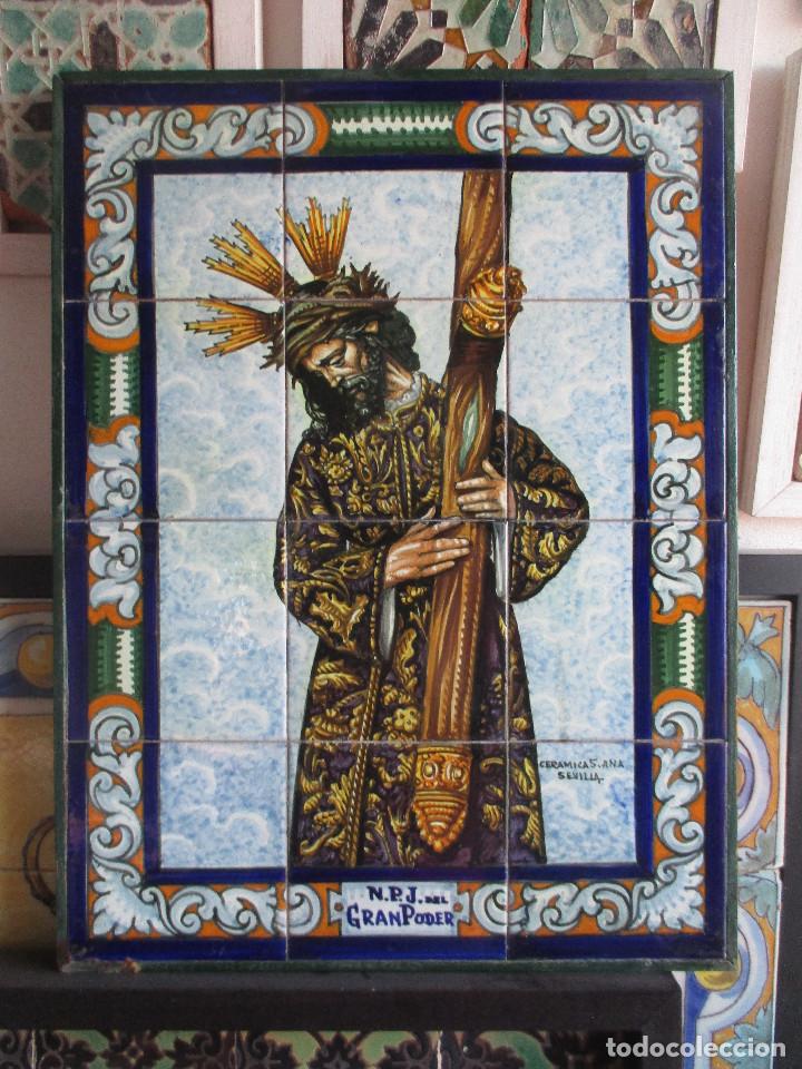 Antig&uuml;edades: Retablo ceramico azulejos (Gran Poder) - Foto 1