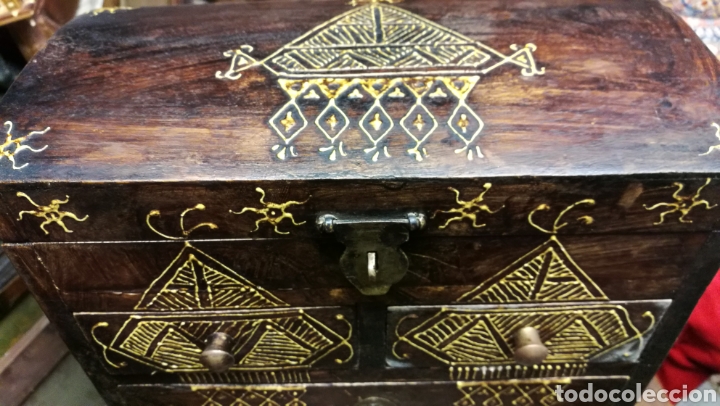 Antig&uuml;edades: PRECIOSO BAULITO MADERA - Foto 3