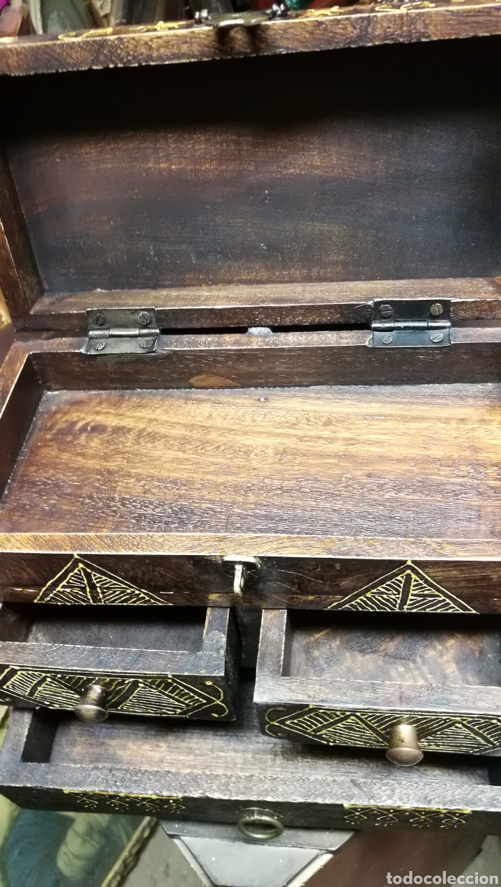 Antig&uuml;edades: PRECIOSO BAULITO MADERA - Foto 7