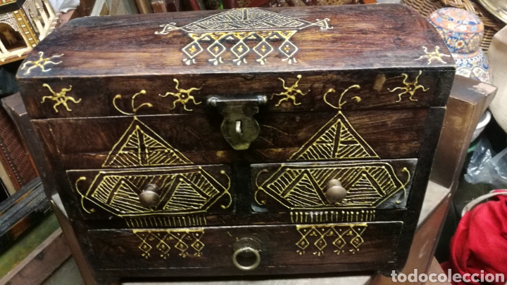 Antig&uuml;edades: PRECIOSO BAULITO MADERA - Foto 1