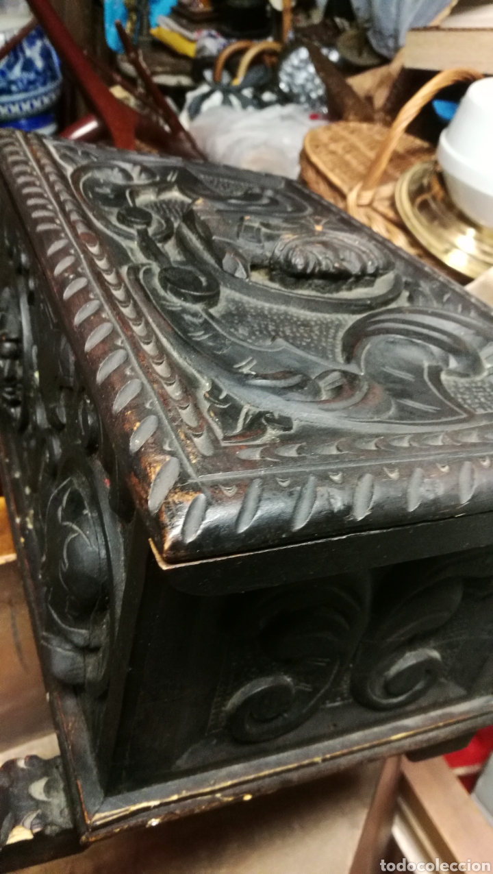 Antig&uuml;edades: ANTIGUA CAJA ESTILO ROM&Aacute;NTISISMO - Foto 5