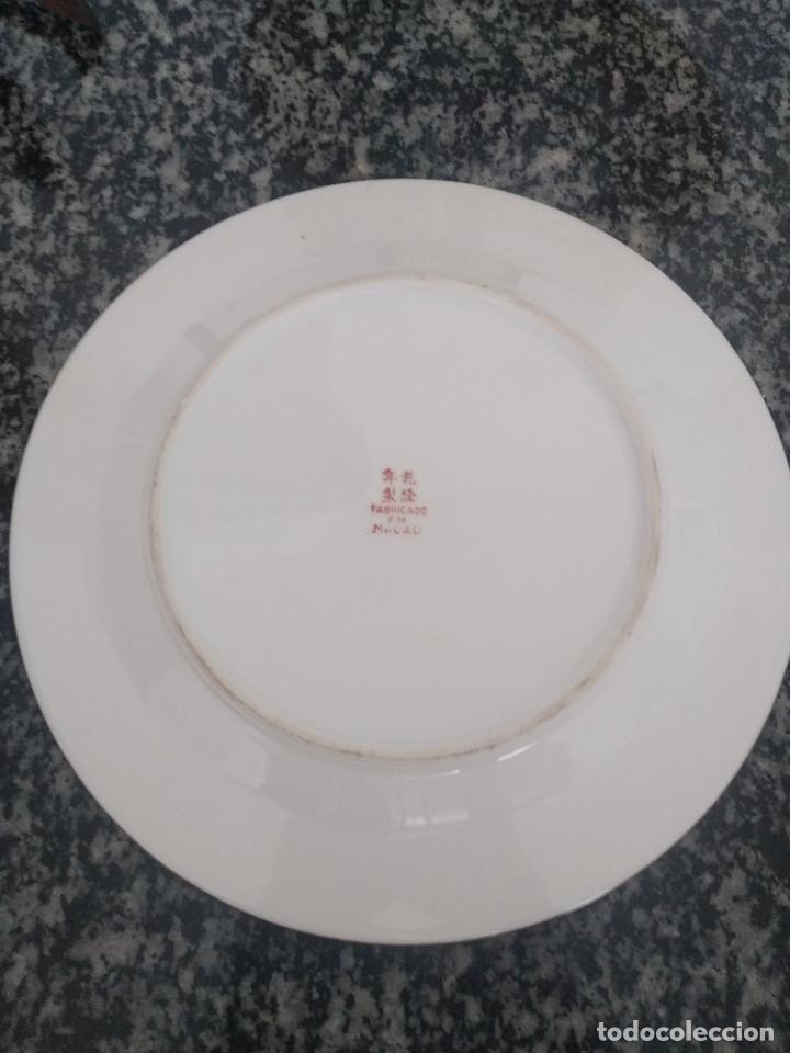 Antig&uuml;edades: 2 platos MACAO geishas, con sello - Foto 4