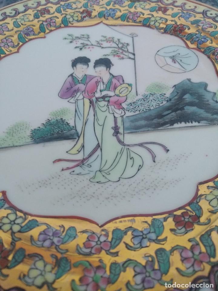 Antig&uuml;edades: 2 platos MACAO geishas, con sello - Foto 10