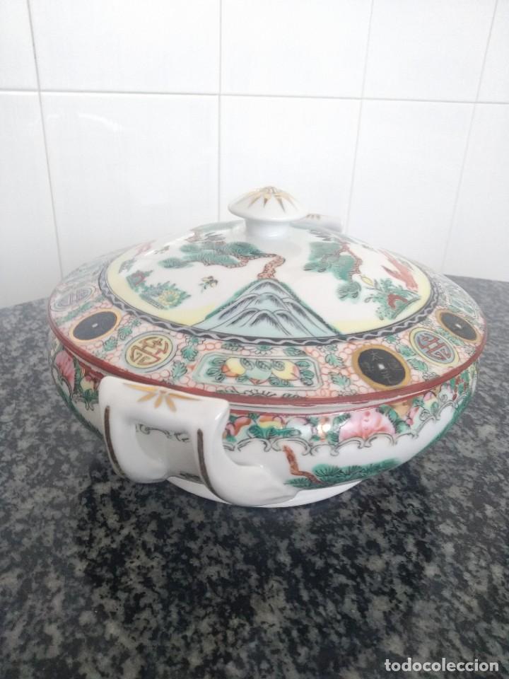 Antig&uuml;edades: Sopera con fuente MACAO con sello - Foto 4