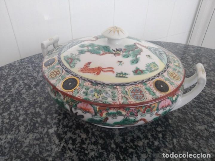 Antig&uuml;edades: Sopera con fuente MACAO con sello - Foto 5