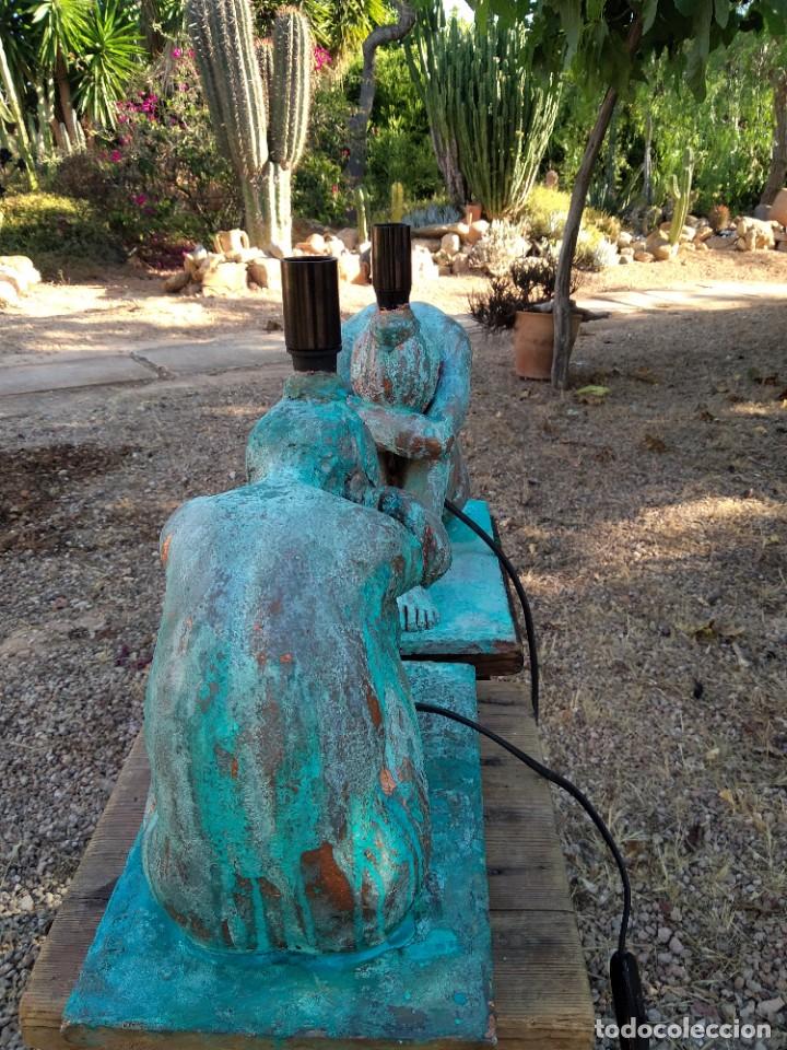 Antig&uuml;edades: Par de l&aacute;mparas Cer&aacute;mica - Foto 10