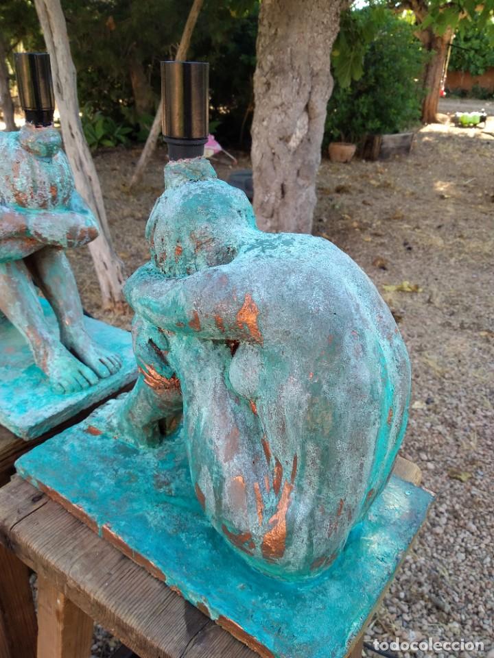Antig&uuml;edades: Par de l&aacute;mparas Cer&aacute;mica - Foto 7