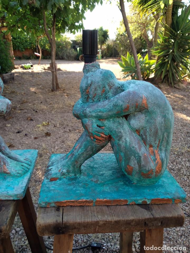 Antig&uuml;edades: Par de l&aacute;mparas Cer&aacute;mica - Foto 8