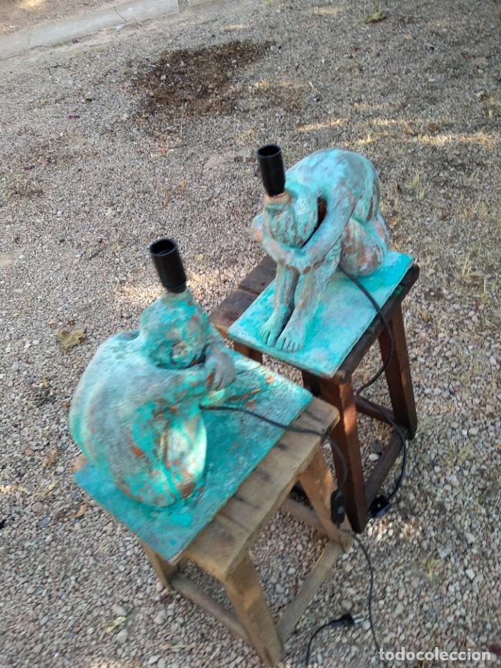 Antig&uuml;edades: Par de l&aacute;mparas Cer&aacute;mica - Foto 15