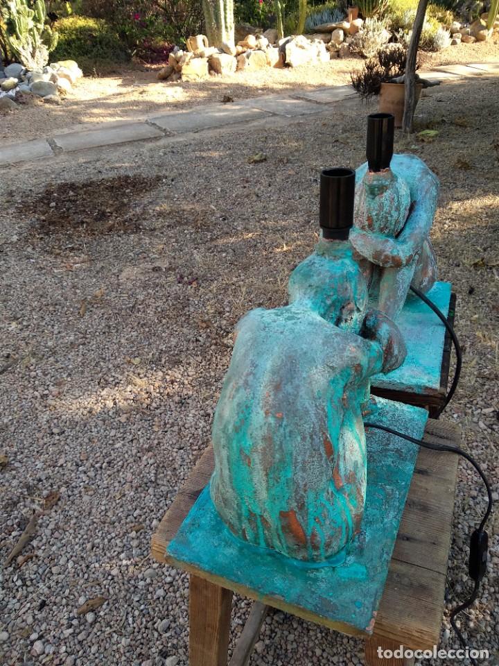 Antig&uuml;edades: Par de l&aacute;mparas Cer&aacute;mica - Foto 19