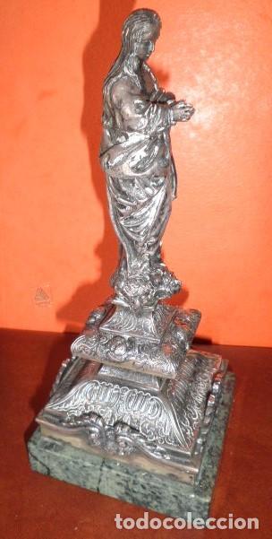 Antig&uuml;edades: VIRGEN INMACULADA EN PLATA - Foto 8