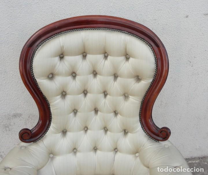 Antig&uuml;edades: Sillon en madera de caoba estilo ingles - Foto 4