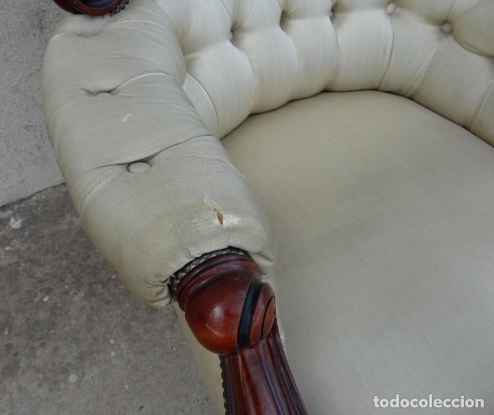 Antig&uuml;edades: Sillon en madera de caoba estilo ingles - Foto 5