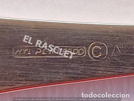 Antig&uuml;edades: ANTIG&Uuml;AS CUCHARAS MESA EN ALPACA PLATEADA - Foto 4