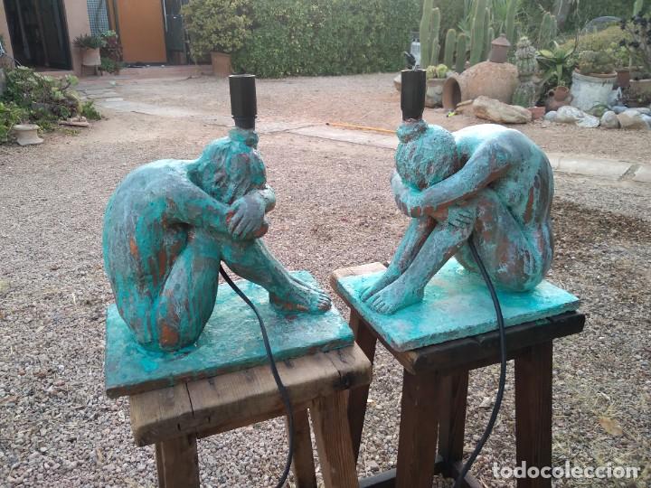 Antig&uuml;edades: Par de l&aacute;mparas Cer&aacute;mica - Foto 23