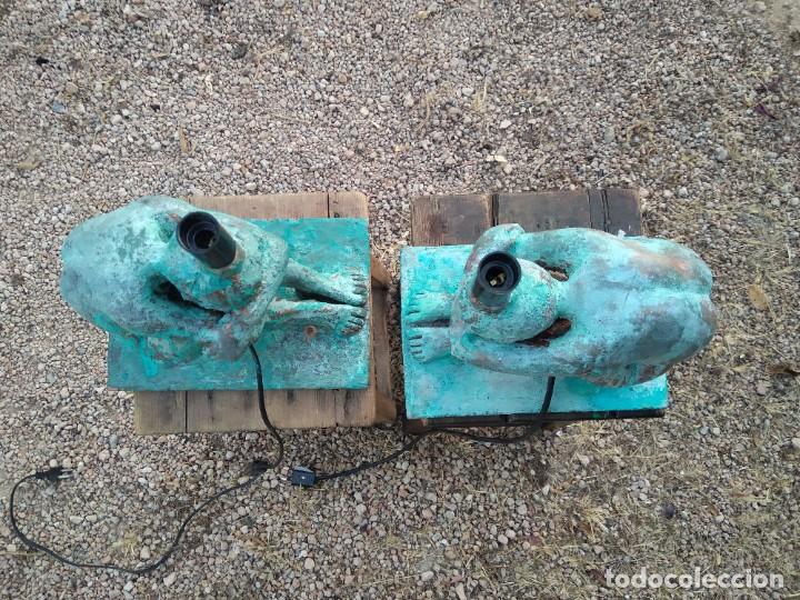 Antig&uuml;edades: Par de l&aacute;mparas Cer&aacute;mica - Foto 25