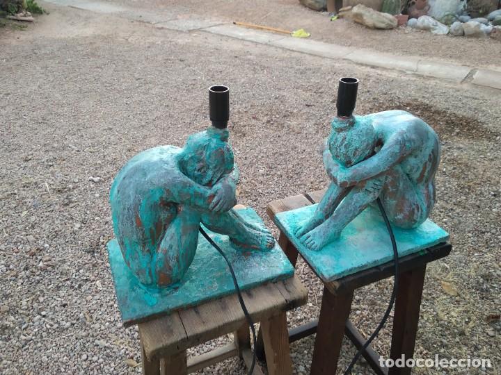 Antig&uuml;edades: Par de l&aacute;mparas Cer&aacute;mica - Foto 27
