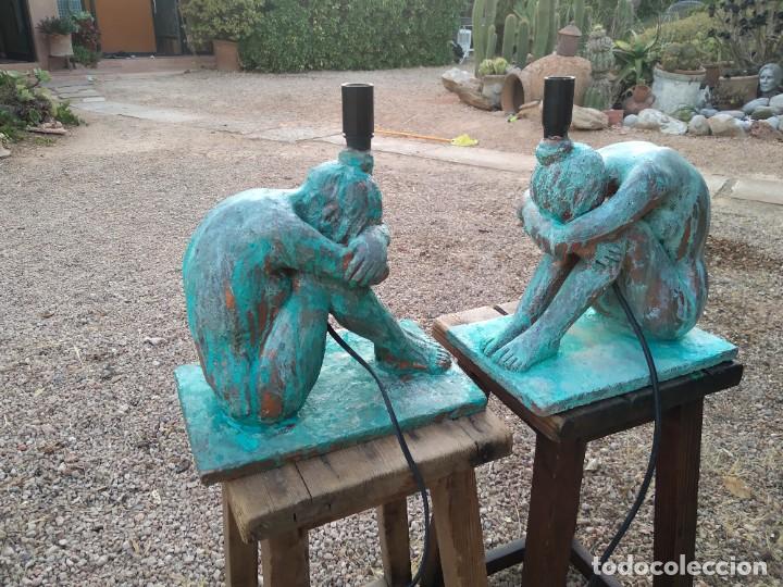 Antig&uuml;edades: Par de l&aacute;mparas Cer&aacute;mica - Foto 31