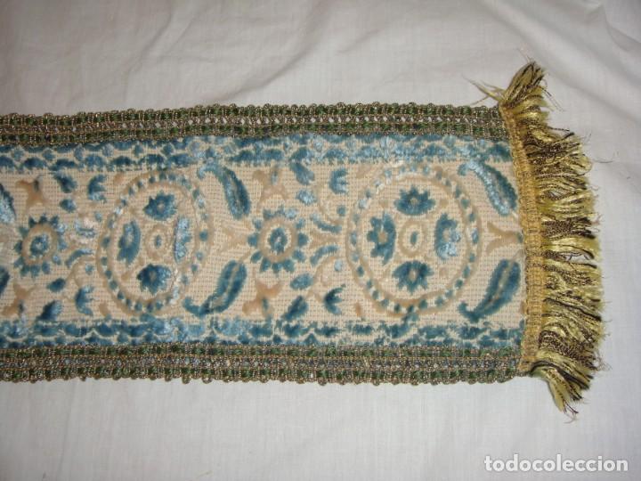 Antig&uuml;edades: Estola religiosa. Brocado. - Foto 2
