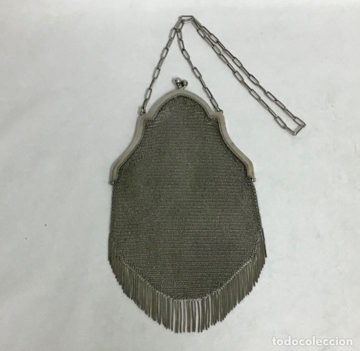 Antig&uuml;edades: ANTIGUO BOLSO DE MALLA DE PLATA - Foto 1