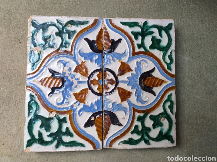 Antig&uuml;edades: Marco azulejos Triana s XVI - Foto 2
