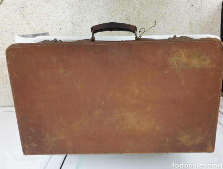 Antig&uuml;edades: Maleta de cuero - Foto 4