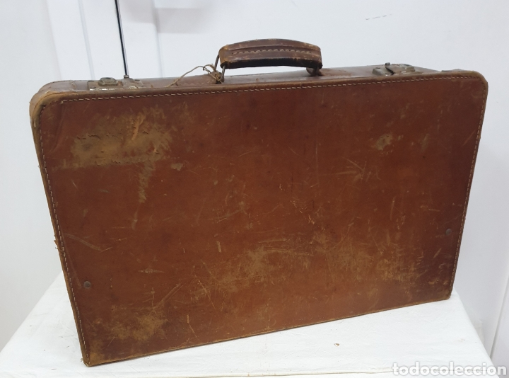 Antig&uuml;edades: Maleta de cuero - Foto 1