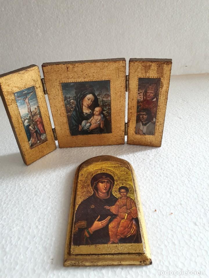 Antig&uuml;edades: PAREJA DE RETABLOS - Foto 1