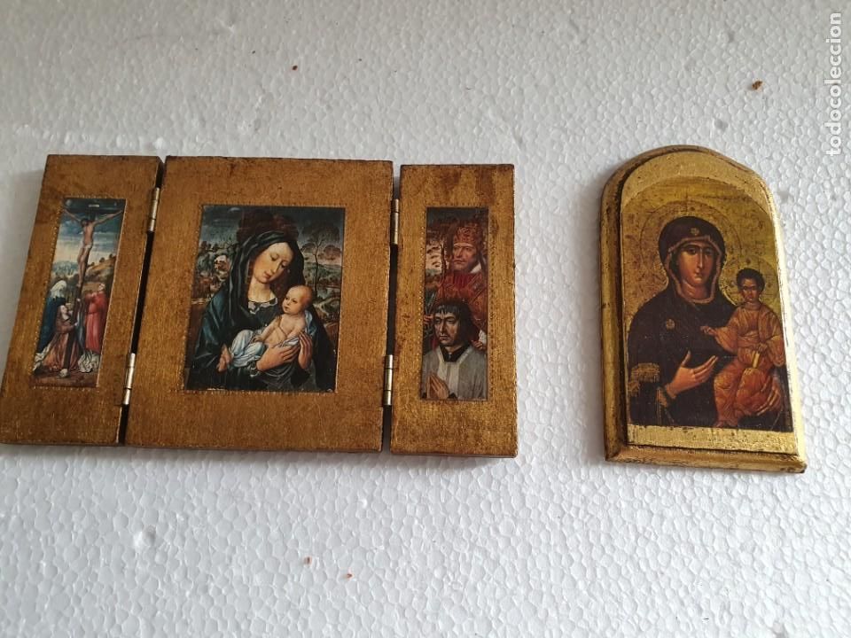 Antig&uuml;edades: PAREJA DE RETABLOS - Foto 2
