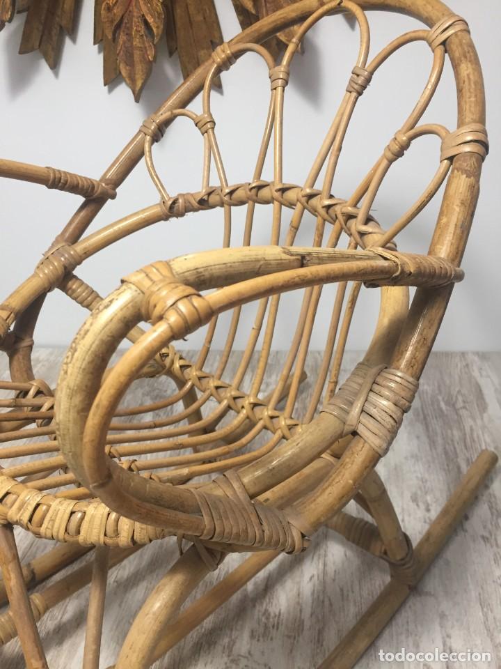 Antig&uuml;edades: SILLA INFANTIL MECEDORA BAMBU - CA&Ntilde;A PEQUE&Ntilde;A - Foto 7