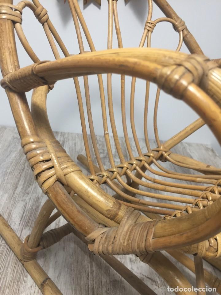 Antig&uuml;edades: SILLA INFANTIL MECEDORA BAMBU - CA&Ntilde;A PEQUE&Ntilde;A - Foto 9