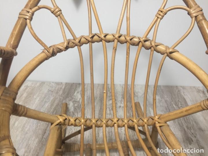 Antig&uuml;edades: SILLA INFANTIL MECEDORA BAMBU - CA&Ntilde;A PEQUE&Ntilde;A - Foto 10