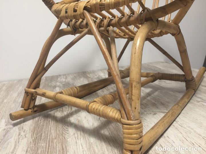 Antig&uuml;edades: SILLA INFANTIL MECEDORA BAMBU - CA&Ntilde;A PEQUE&Ntilde;A - Foto 14