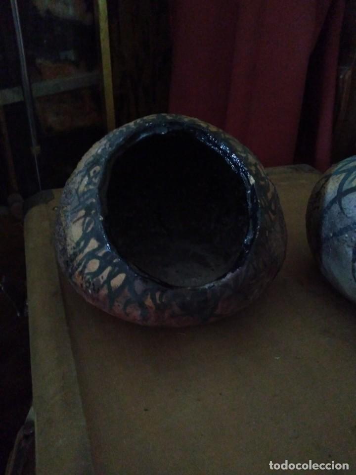 Antig&uuml;edades: Original Cuenco artesanal de barro pintado medida 17 X 13 cm.