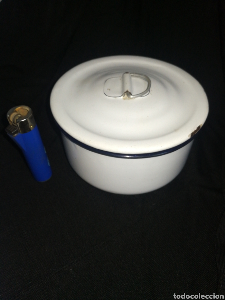 Antiquit&auml;ten: ANTIGUA FIAMBRERA PORCELANA ESMALTADA 15 CM DI&Aacute;METRO, 7 CM ALTURA. .