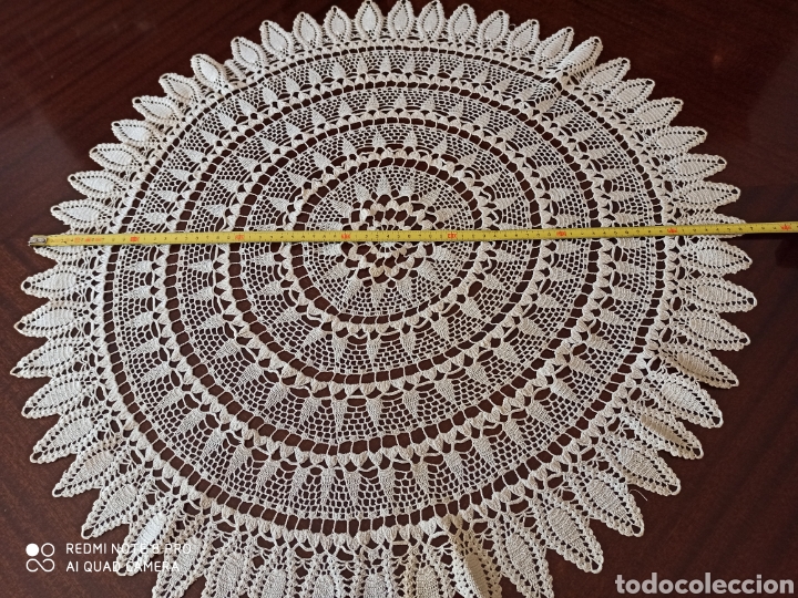 Antig&uuml;edades: Antiguo tapete de ganchillo - Foto 6