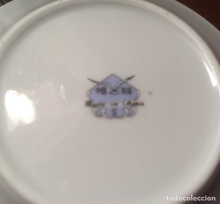 Antigüedades: Díez antiguos platos porcelana china 11 cm. - Foto 4 - 212648208