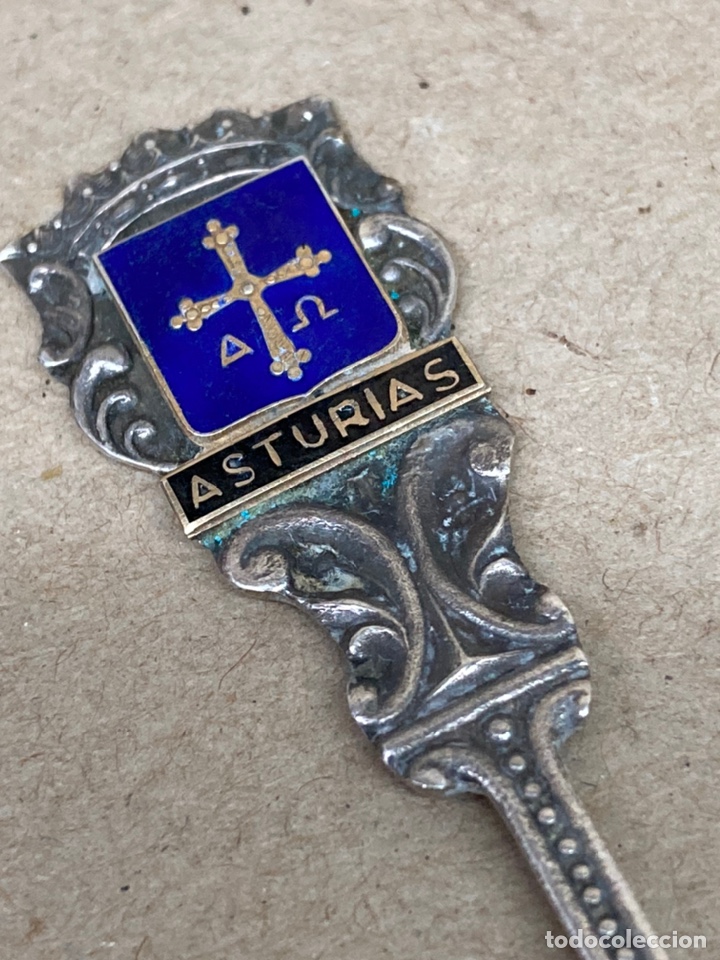 Antig&uuml;edades: Cuchara de plata Asturias - Foto 2