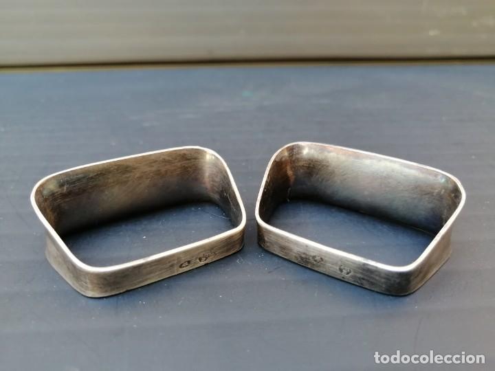 Antig&uuml;edades: PAREJA DE SERVILLETEROS DE PLATA - Foto 9